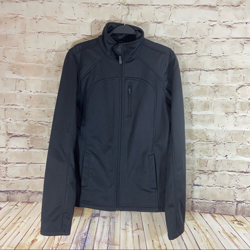Xersion black full zip mock neck jacket size small